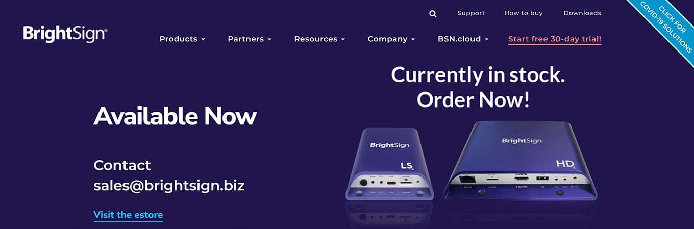 BrightSign is the best digital signage software solution for commercial enterprises