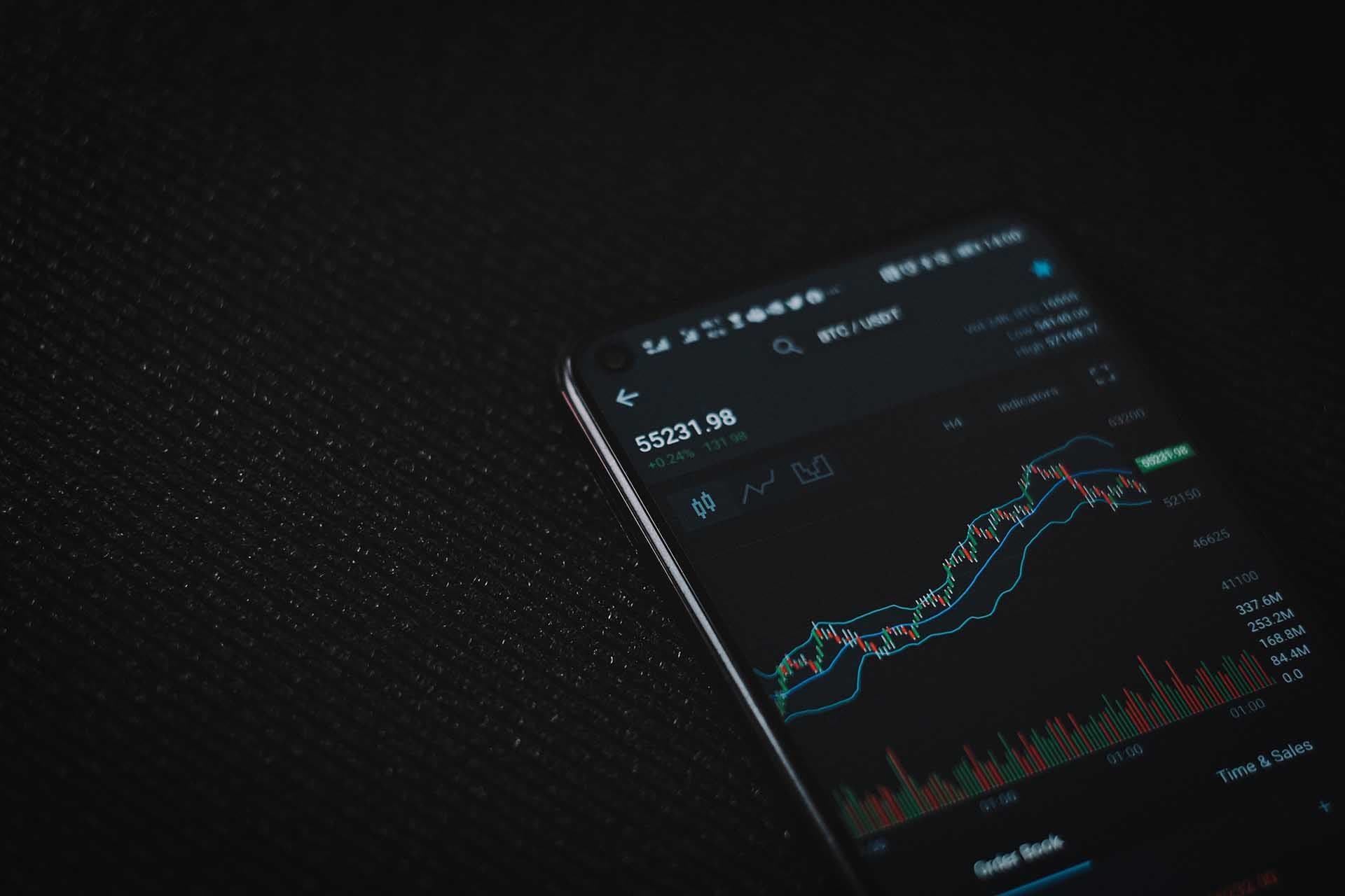Price chart for Bitcoin to Tether exchange
