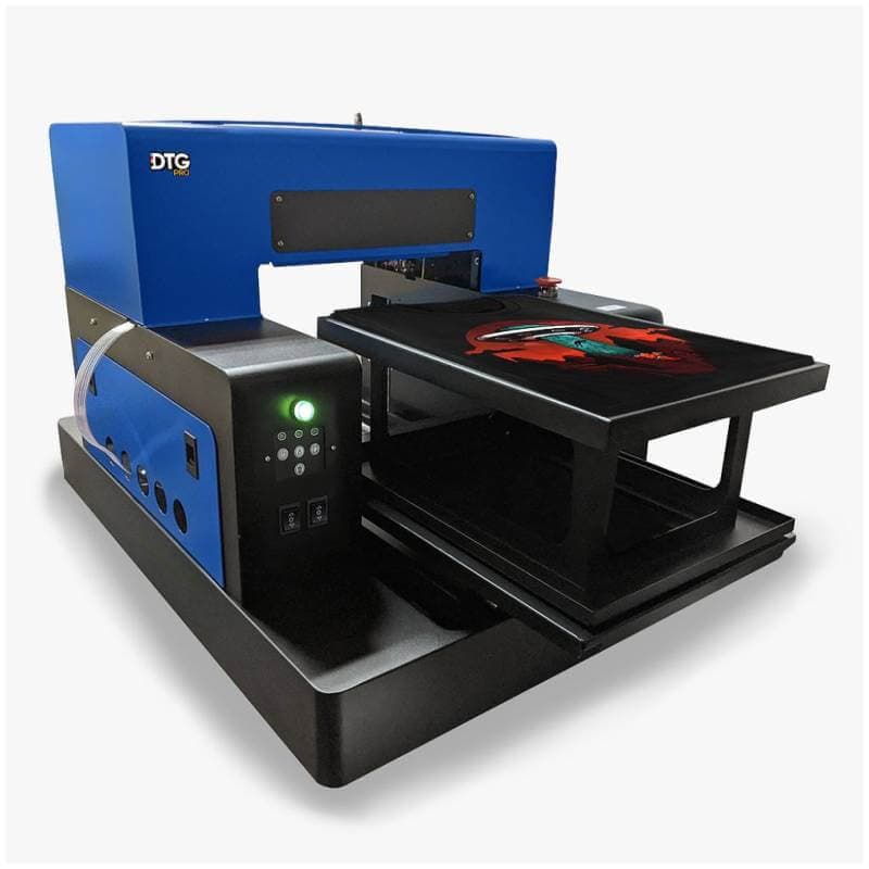 The custom DTG Pro L1800 printer is an affordable custom DTG printer based on the Epson L1800 engine.