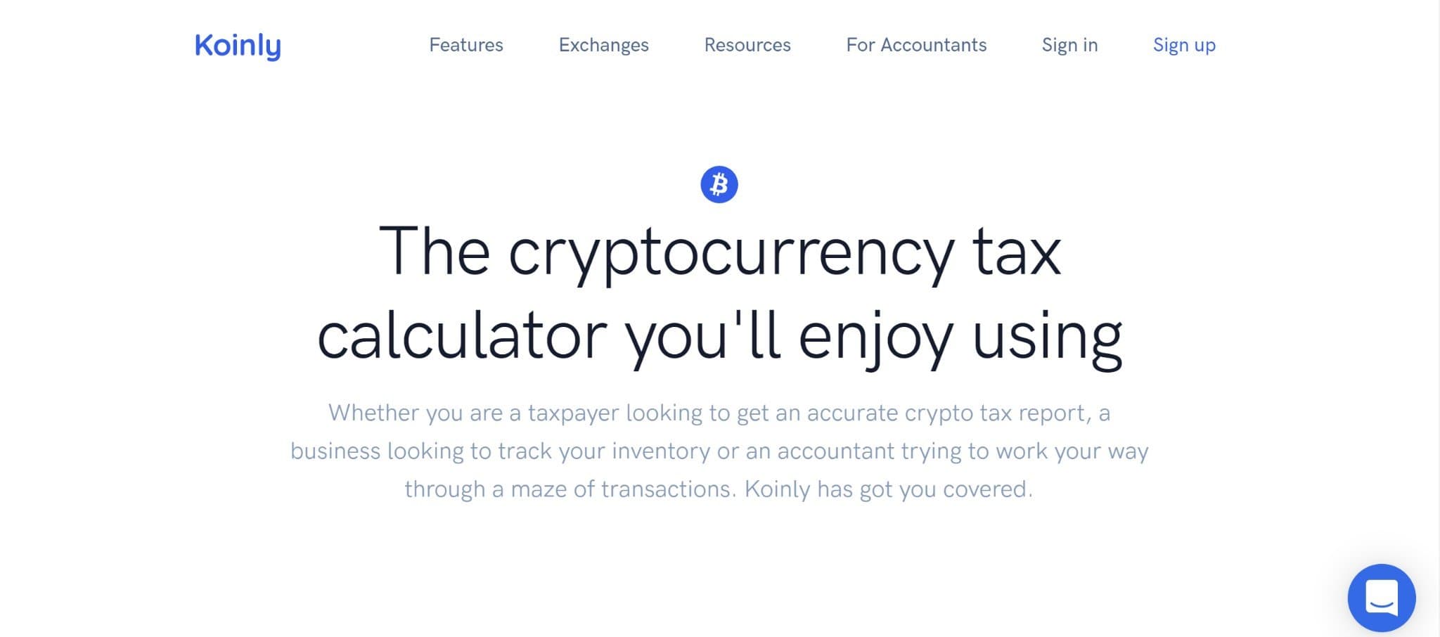 Koinly home page