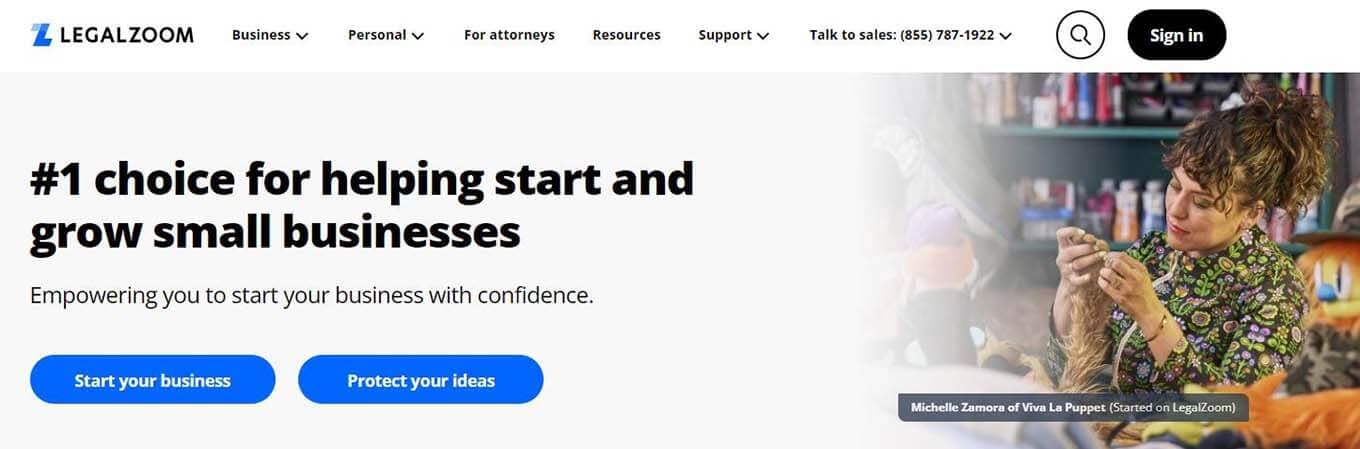 Form your small business with the help of Legalzoom