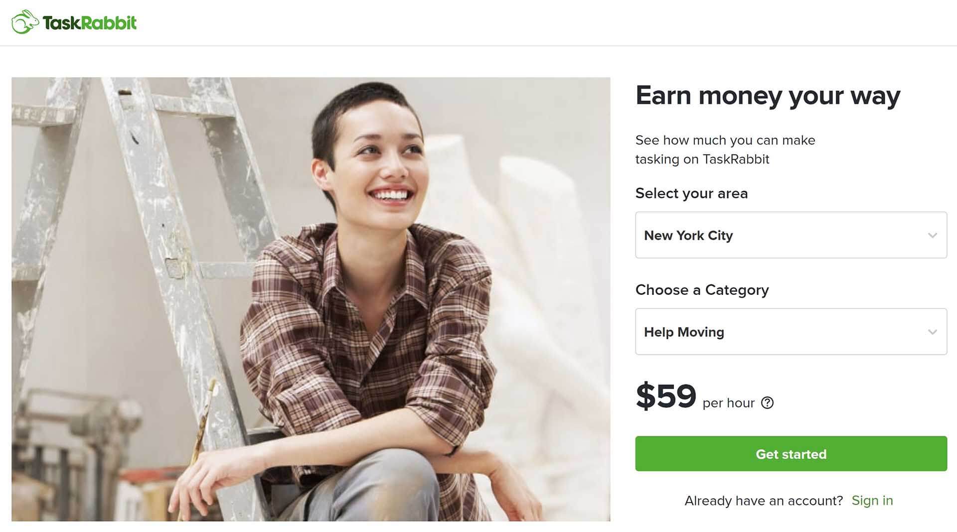Working on Task Rabbit is one of the best side hustles for college students