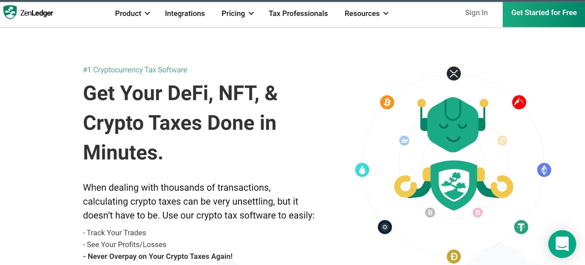 Zen Ledger home page