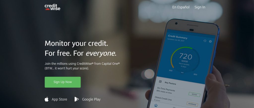 Credit Wise is the best credit score app available