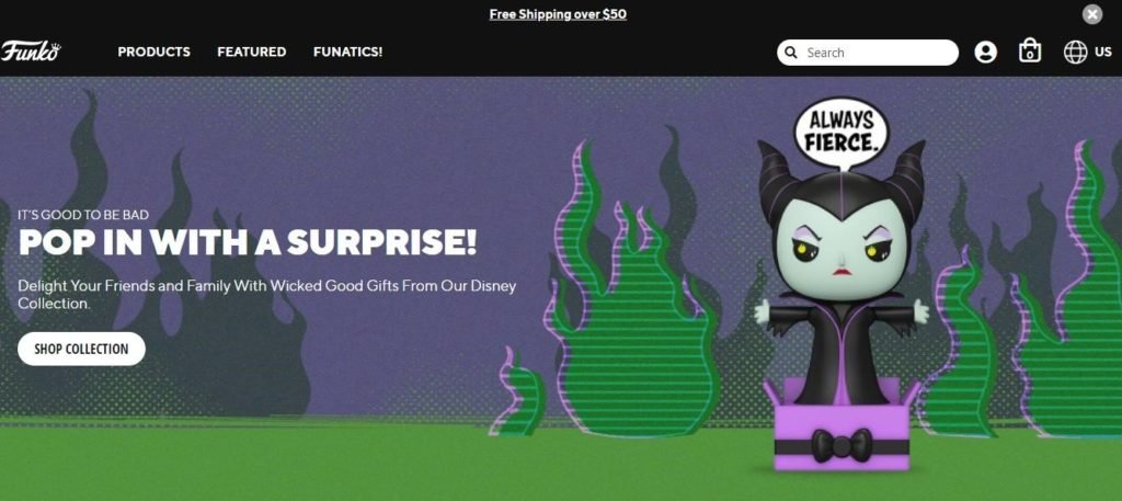 Funko home page