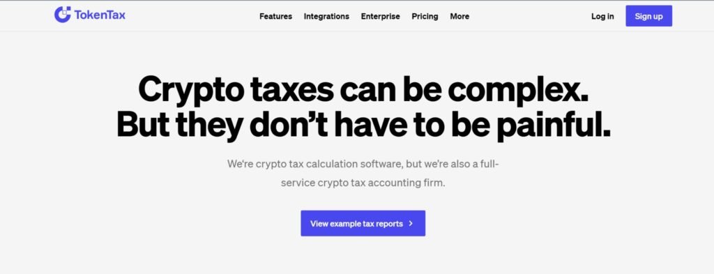 Token Tax home page