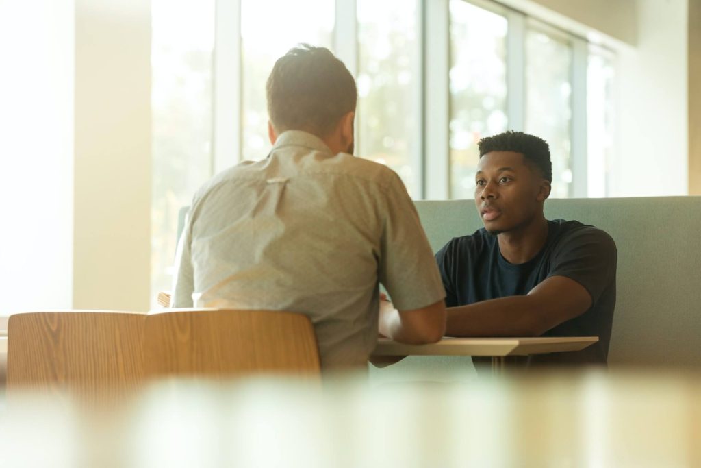 Man interviews to join growing landscaping team