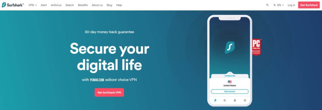 Secure your digital life with Surf Shark VPN 