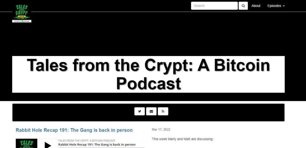 Tales from the Crypt is a crypto podcast hosted by Marty Bent