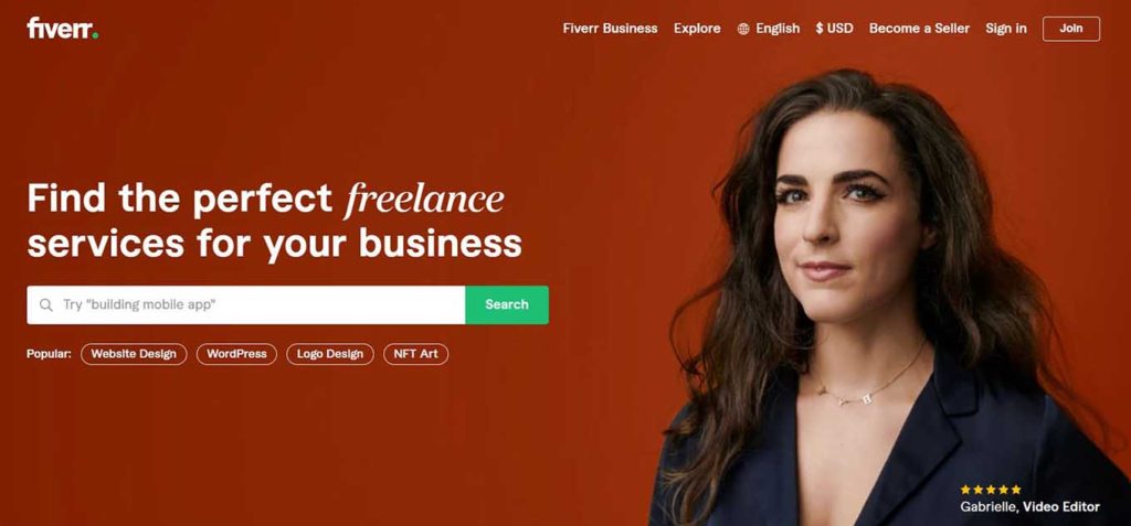 Fiverr is a great place to start looking for potential freelance partners