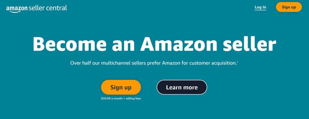 amazon seller central sign up