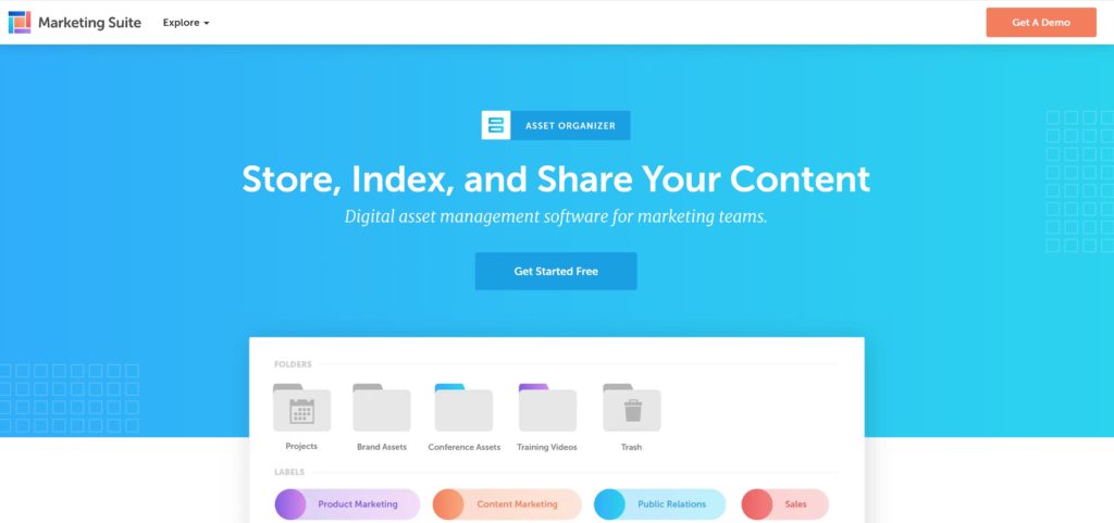 The Asset Organizer by CoSchedule is great for managing digital content of all forms