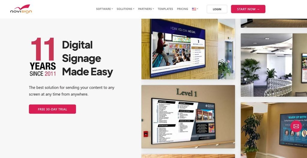 NoviSign is highly customizable and best suited for digital signage professionals