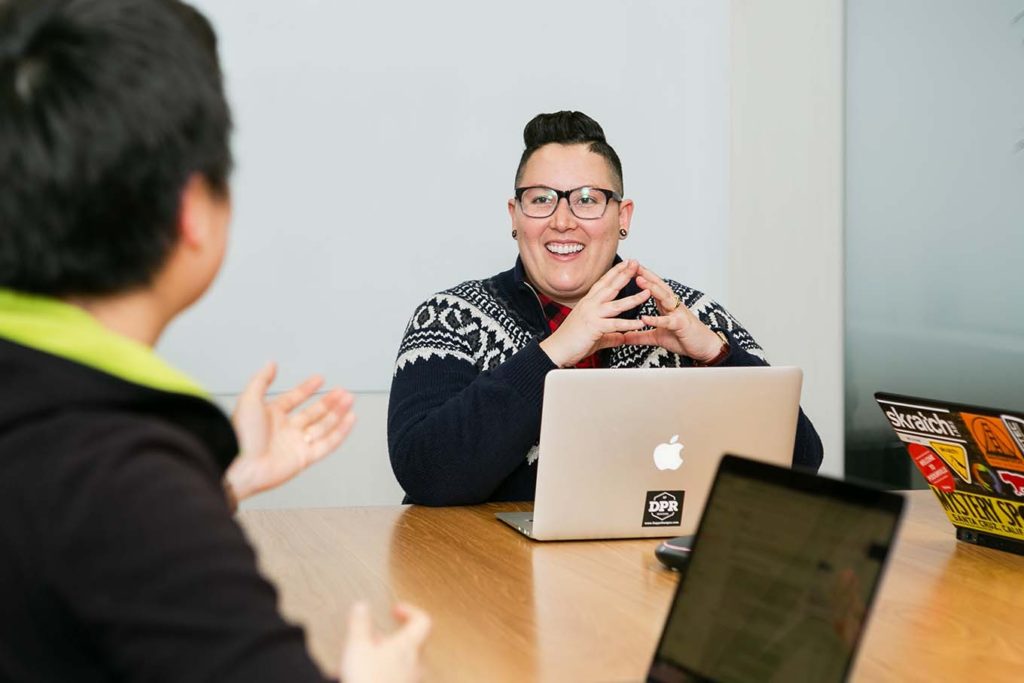 Person participating in a focus group to make money in an hour