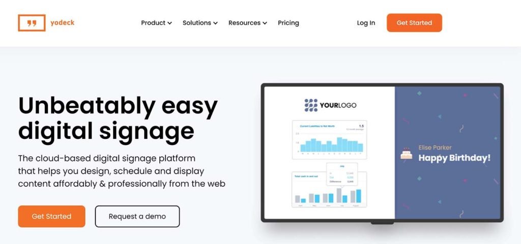 Yodeck is an excellent digital signage platform that is best for most use cases