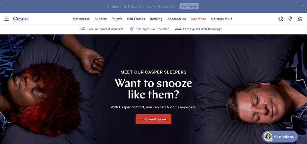 Casper is a direct-to-consumer mattress business