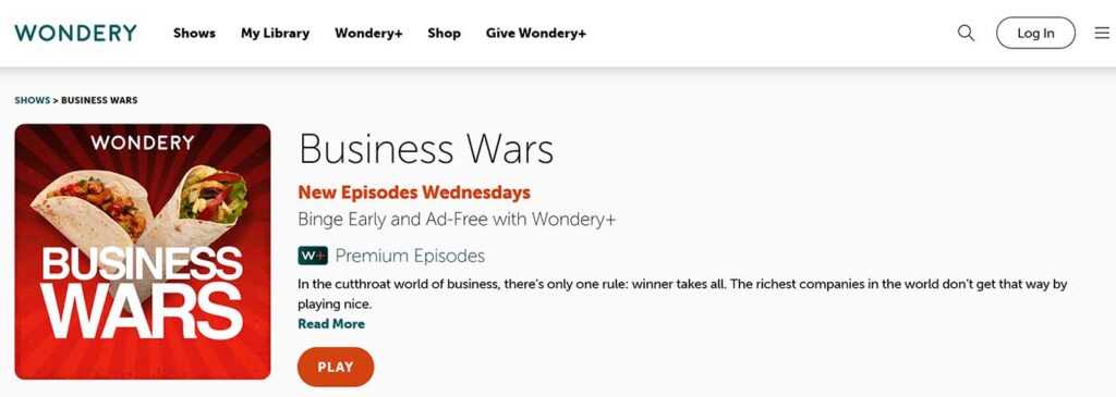 Business Wars is a fun exploration of big name corporate rivalries