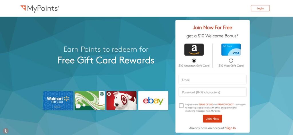 Get paid to watch movies on MyPoints which offers gift card rewards and a welcome bonus