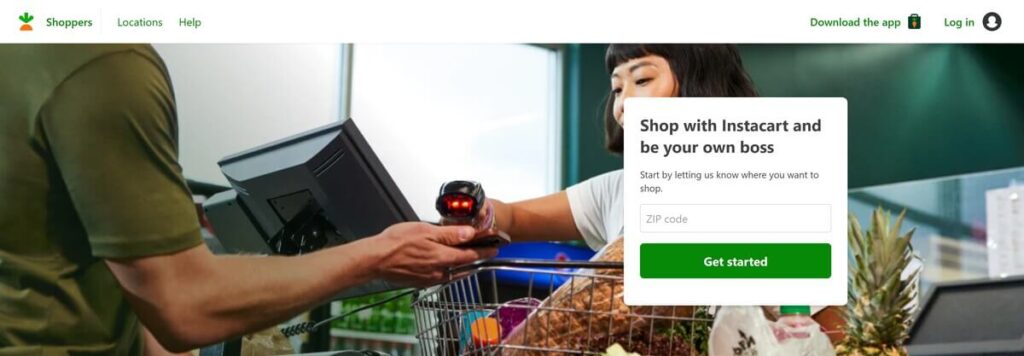 Instacart is a grocery delivery service powered by freelancers