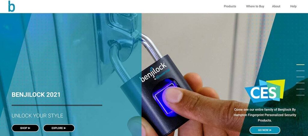 Benjilock is an innovative padlock that is secured by your fingerprint