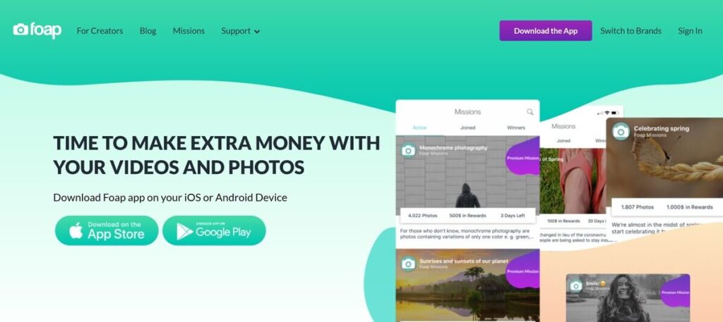 Foap is a new way for content creators and photographers to make money