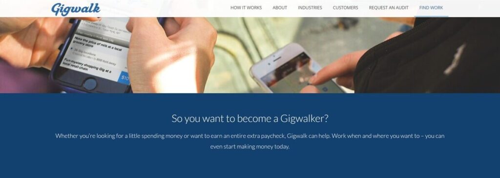 Gigwalk connects freelancers with various odd jobs