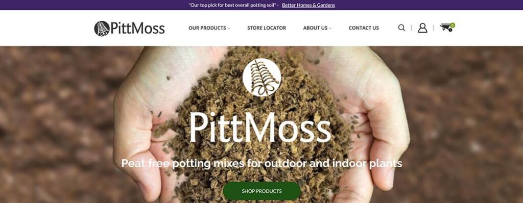PittMoss is an environmentally friendly alternative to peat moss