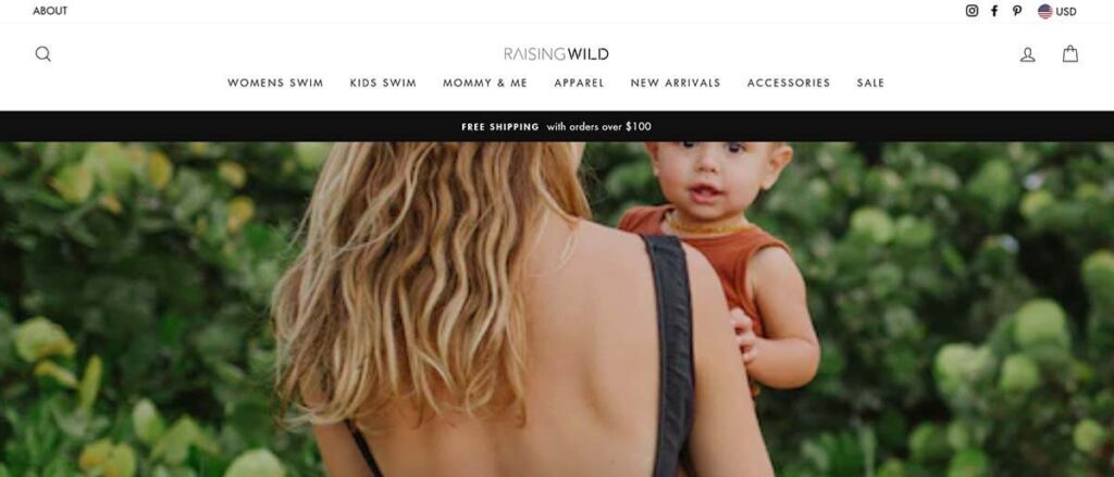 Raising Wild makes premium swimwear for active women and moms