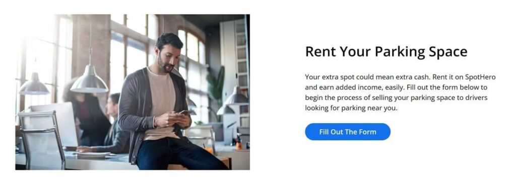 SpotHero makes it easy to rent out your extra parking space for money