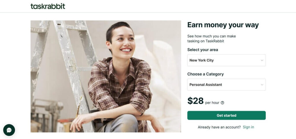 TaskRabbit is a great side hustle app for handy men and women