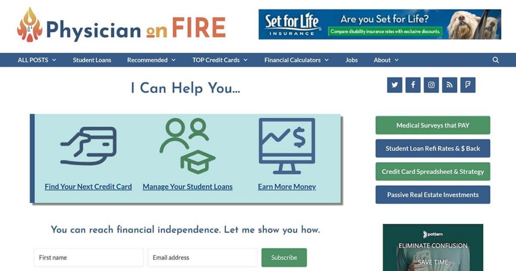 Physician On Fire is a fat FIRE blog for doctors by Leif Dahleen