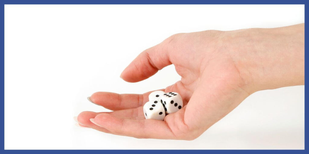 Rolling dice is a great way to make budgeting fun