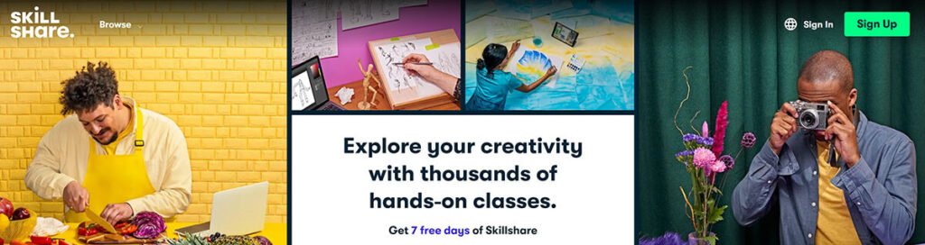 Skillshare is a great platform to host your online course